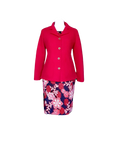 Red fitted wool coat for women from Sheila Considine