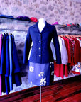 Navy fitted wool coat for women from Sheila Considine