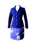 Navy fitted wool coat for women from Sheila Considine