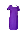 Dóchas - Denim Semi-Fitted Purple Dress, Cotton and lycra mix, Dressy daywear or smart casual