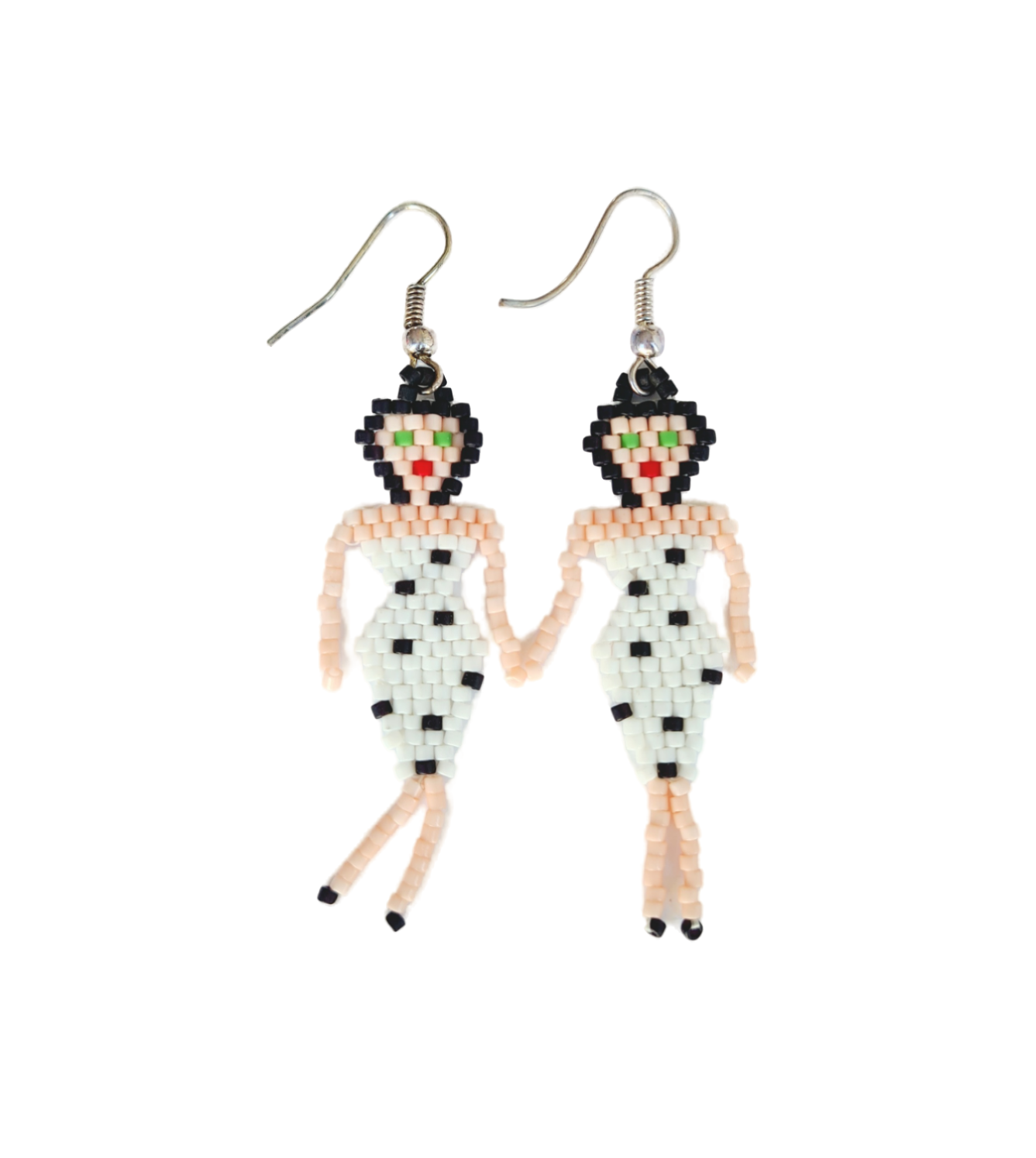 Fun beaded earrings from miyuki beads, handmade by Sheila Considine