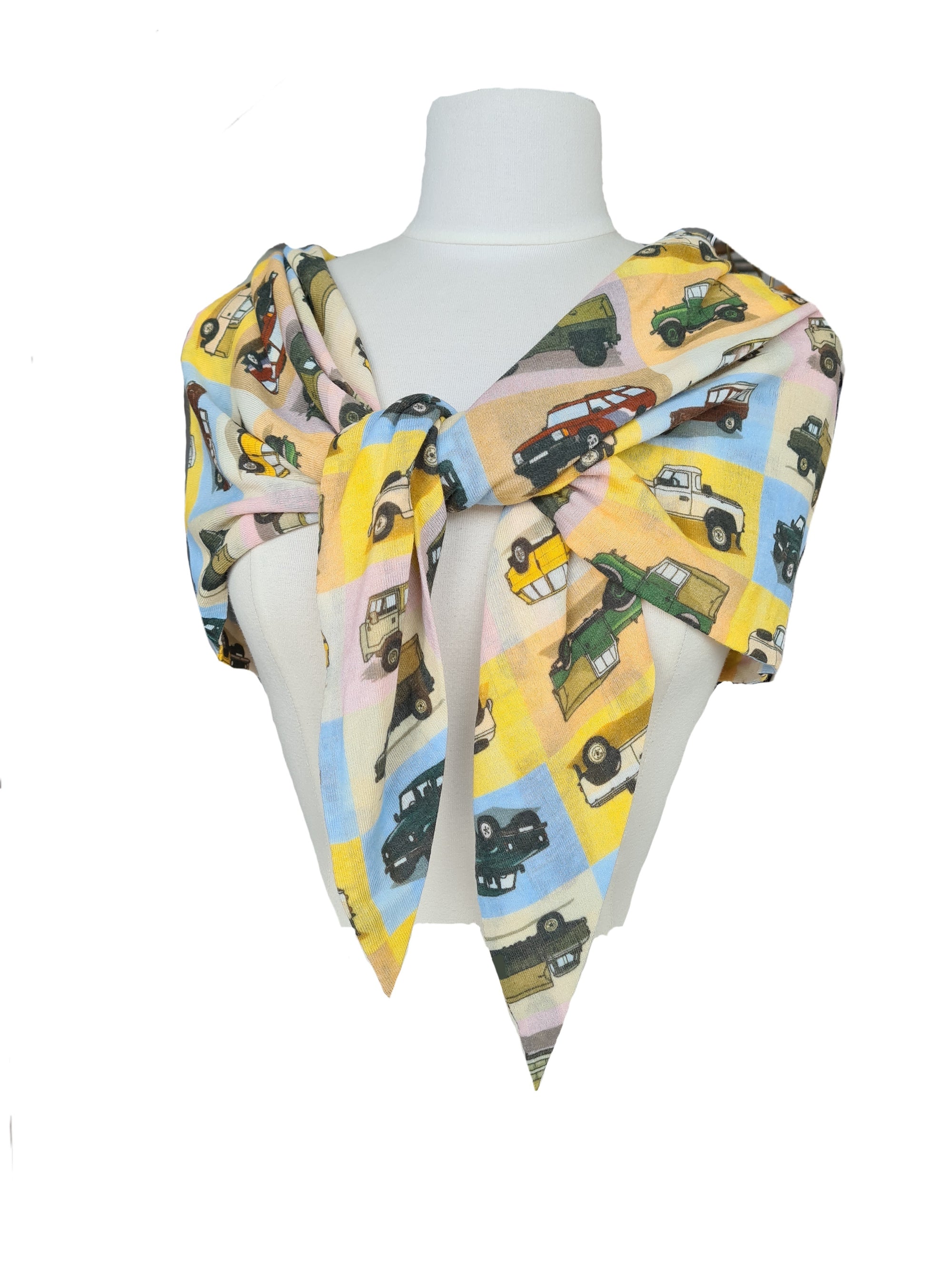 jersey shawl, vintage print, from Sheila Considine